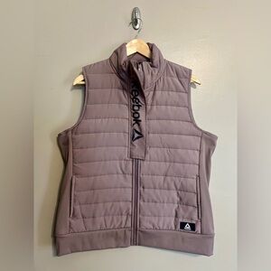 Reebok Quilted Vest in Dark Taupe